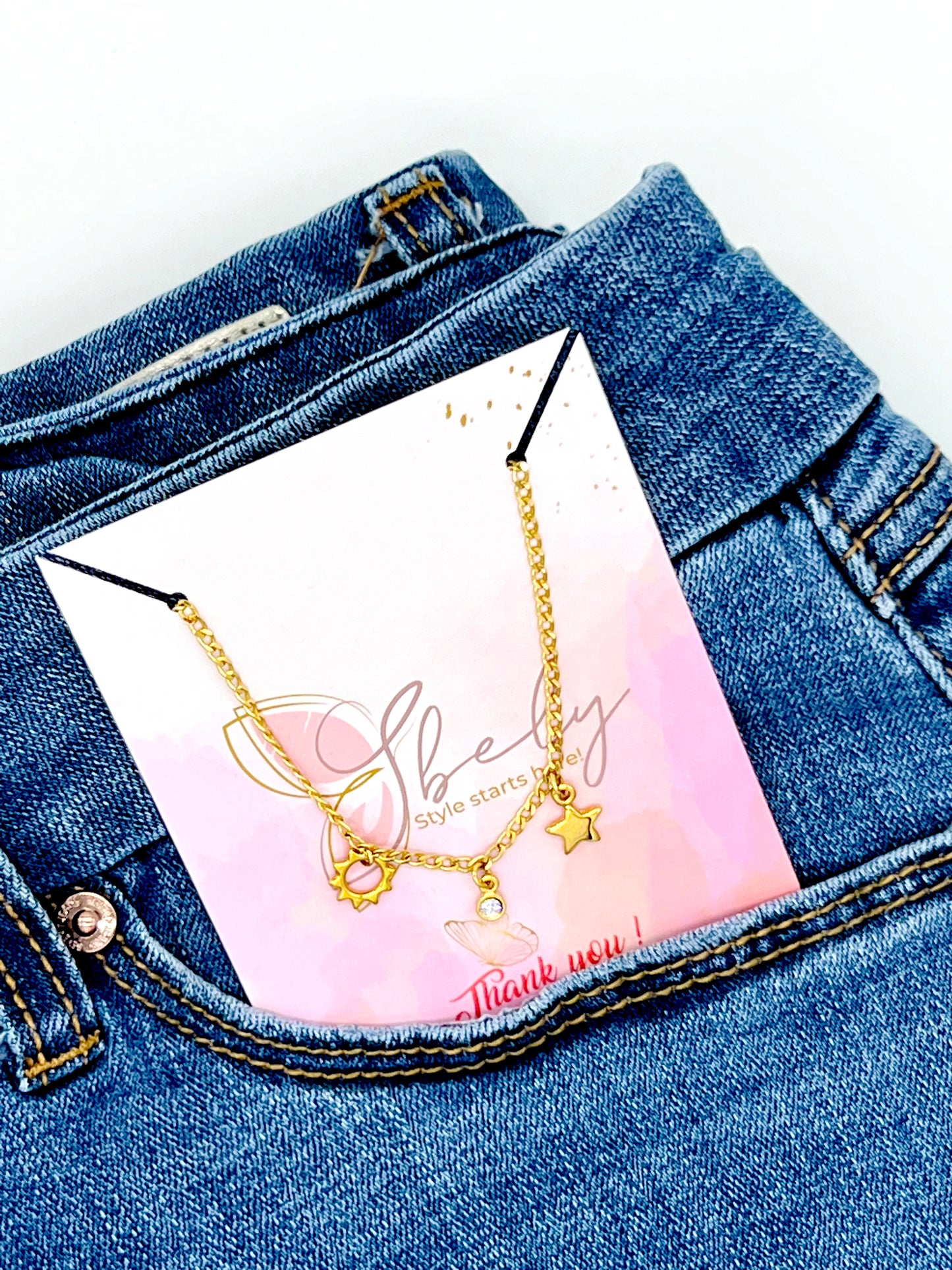 sun and star ankle bracelet