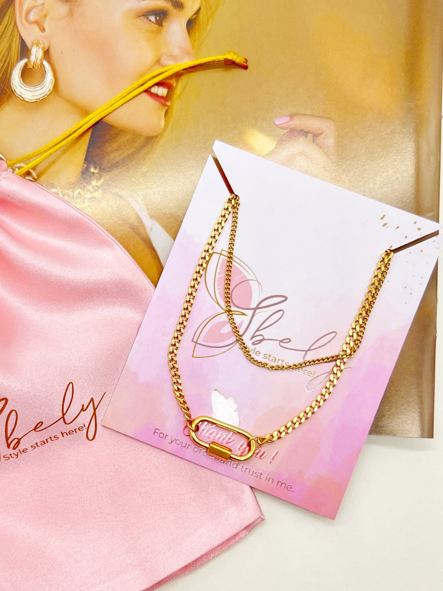 Celeste this exquisite double necklace with a stunning gold- plated charm is the perfect accessory to elevate any outfit