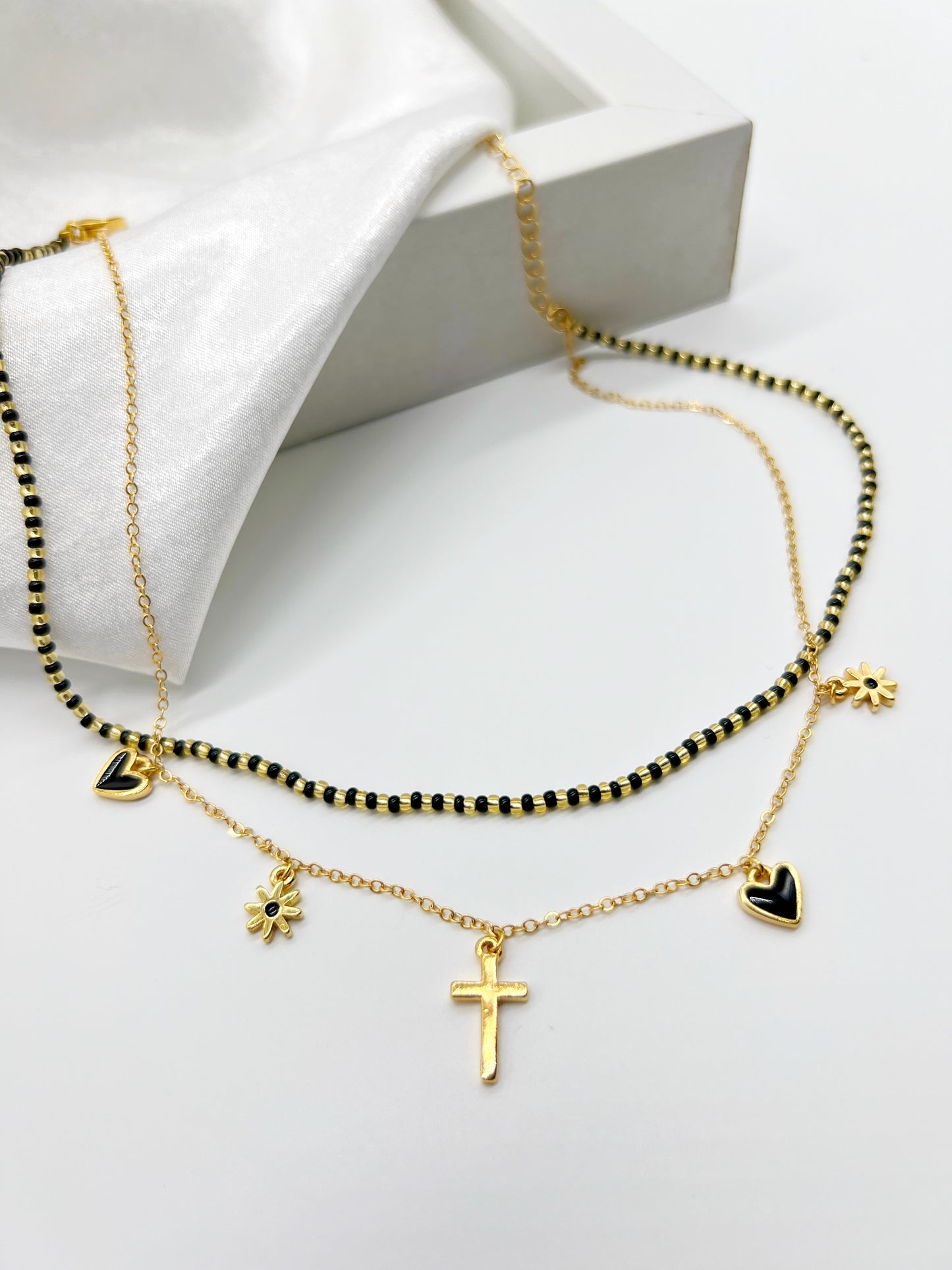 love love necklace black